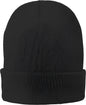Port & Company CP90L Fleece-Lined Knit Cap with Cuff - Black - Black / One Size Fits Most