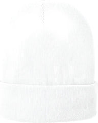 Port & Company CP90L Fleece-Lined Knit Cap with Cuff - White - White / One Size Fits Most