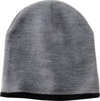 Port & Company CP91 Beanie Cap Athletic Oxford Black Dark Gray Black / One Size Fits Most