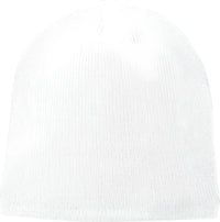 Port & Company CP91L Fleece Lined Beanie Cap White White / One Size Fits Most
