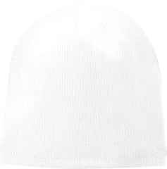Port & Company CP91L Fleece Lined Beanie Cap White White / One Size Fits Most