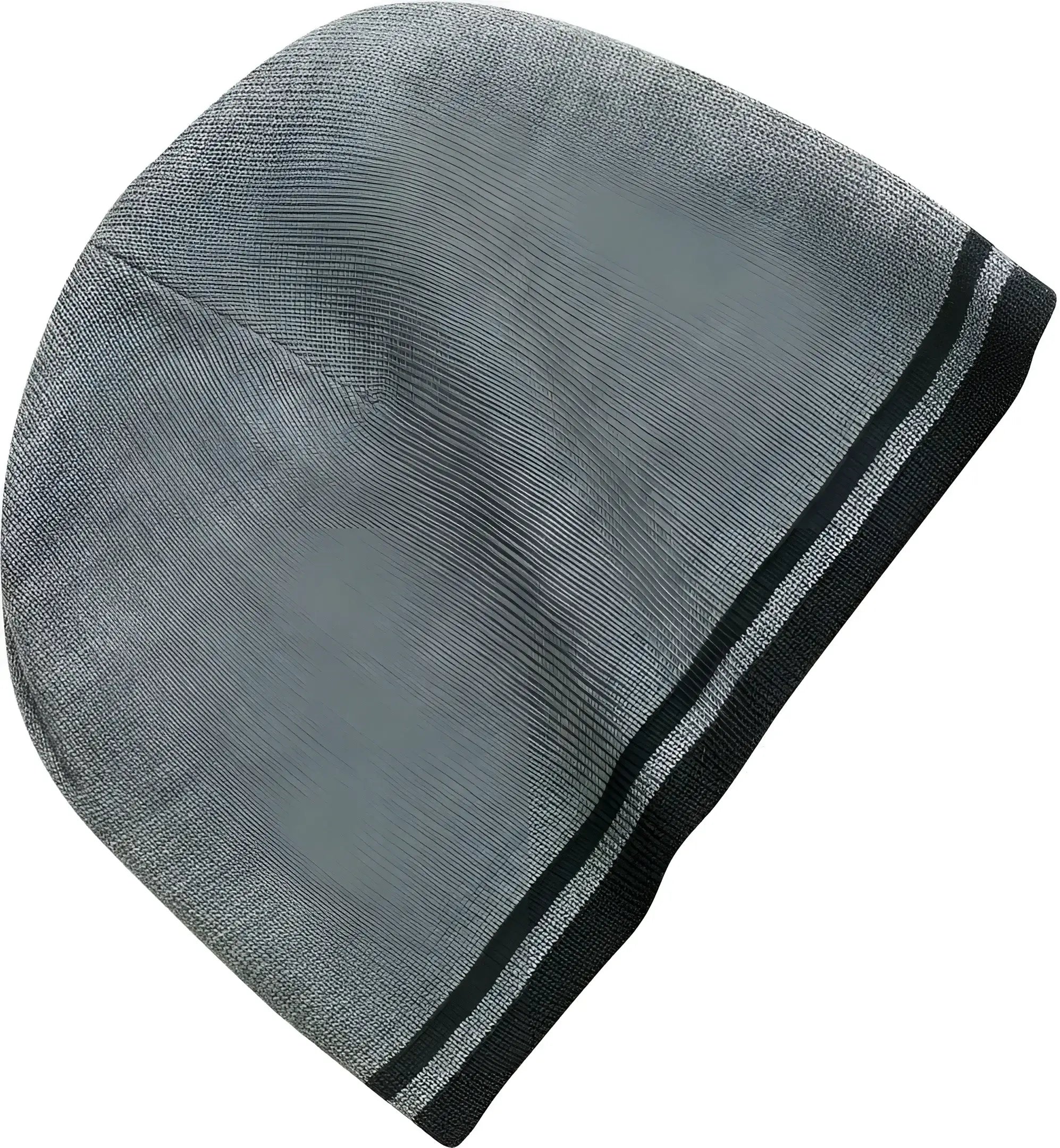 Port & Company CP93 Fine Knit Skull Cap with Stripes - Athletic Oxford Black - Dark Gray Black / One Size Fits Most