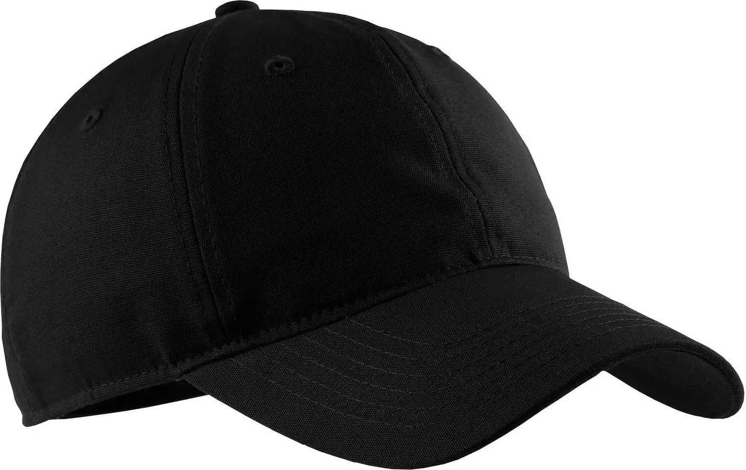Port & Company CP96 Soft Brushed Canvas Cap Black Black / One Size Fits Most