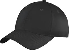 Port & Company YC914 Youth Six-Panel Unstructured Twill Cap - Black - Black / One Size Fits Most