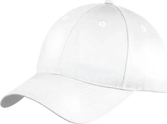 Port & Company YC914 Youth Six Panel Unstructured Twill Cap White White / One Size Fits Most