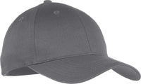 Port & Company YCP80 Youth Six Panel Twill Cap Charcoal Dark Gray / One Size Fits Most