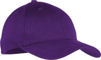 Port & Company YCP80 Youth Six Panel Twill Cap Purple Purple / One Size Fits Most