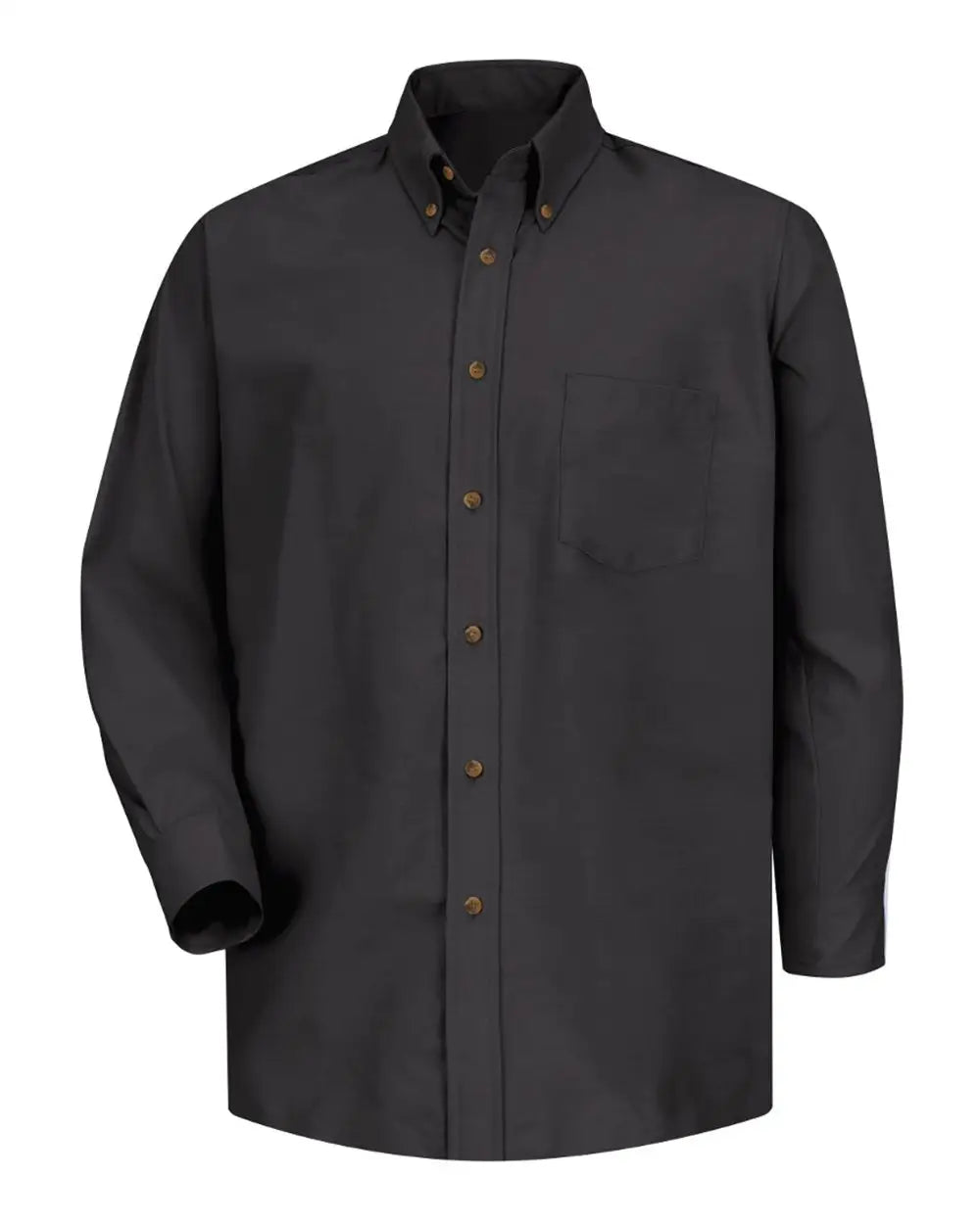 Red Kap SP90 Poplin Dress Shirt - Black - Black / S