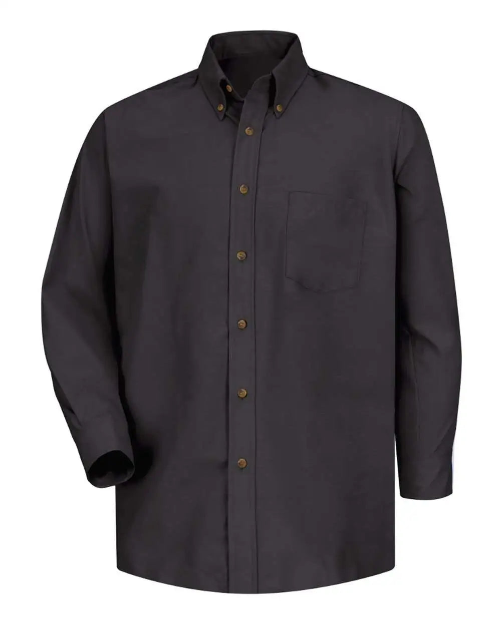 Red Kap SP90 Poplin Dress Shirt - Black - Sleeve 36 37 - Black / L