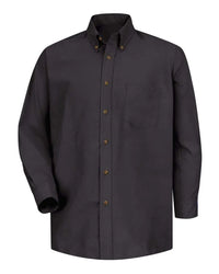Red Kap SP90 Poplin Dress Shirt - Black - Sleeve 36 37 - Black / L