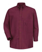 Red Kap SP90 Poplin Dress Shirt - Burgundy - Sleeve 36 37 - Maroon / L