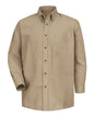 Red Kap SP90 Poplin Dress Shirt - Khaki - Sleeve 36 37 - Khaki / L