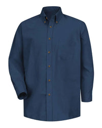 Red Kap SP90 Poplin Dress Shirt - Navy - Sleeve 36 37 - Navy / L