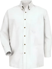 Red Kap SP90 Poplin Dress Shirt - White - Sleeve 32 33 - White / M
