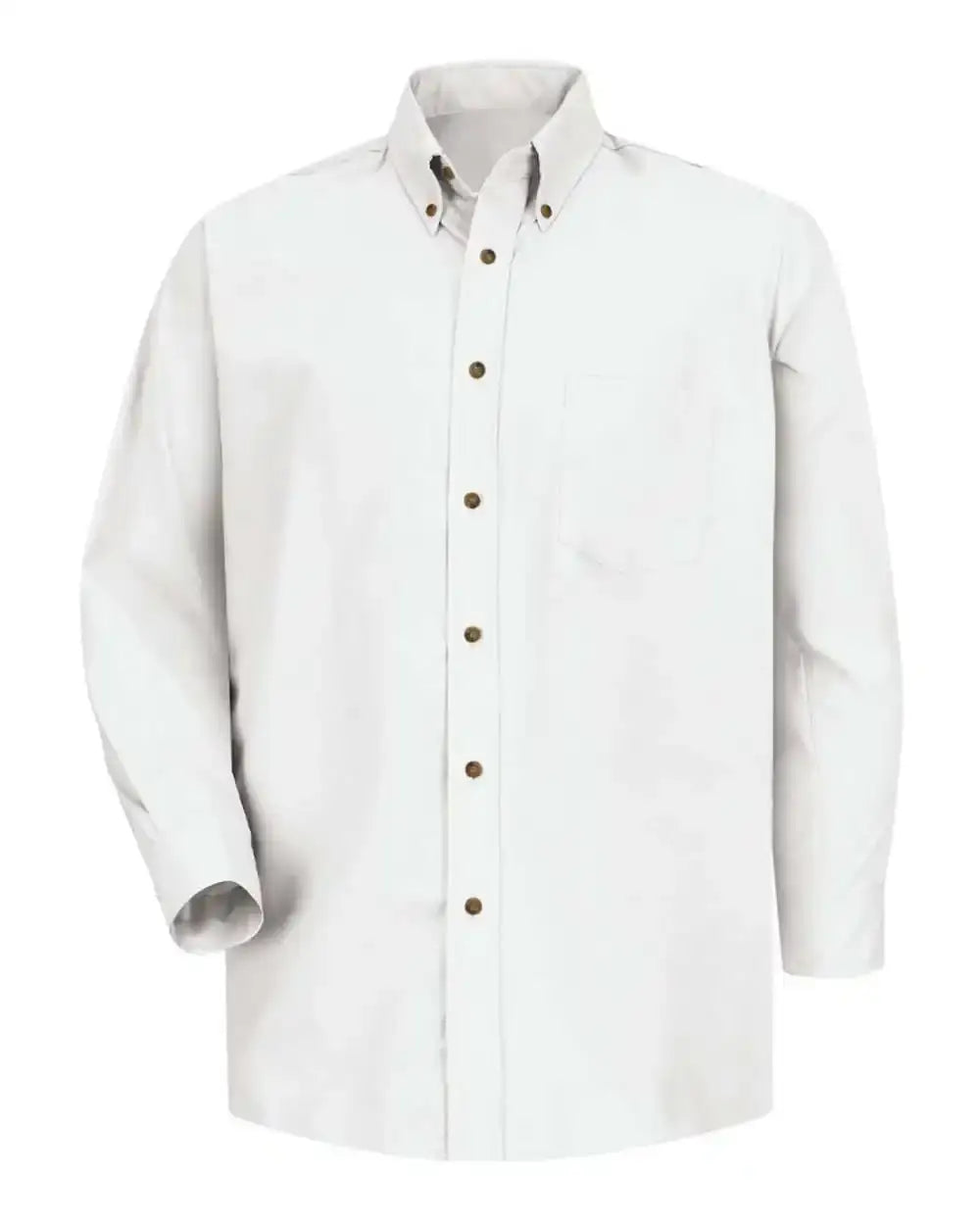 Red Kap SP90 Poplin Dress Shirt - White - Sleeve 36 37 - White / L