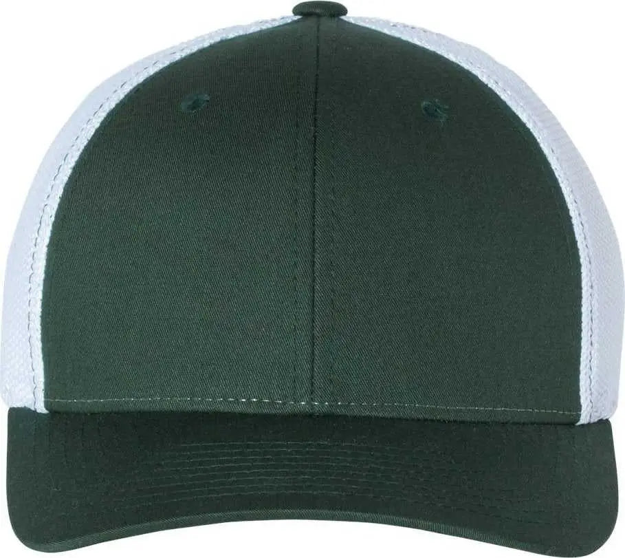 Richardson 110 Fitted Trucker with R-Flex Caps - Dark Green White