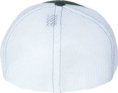 Richardson 110 Fitted Trucker with R Flex Caps Dark Green White