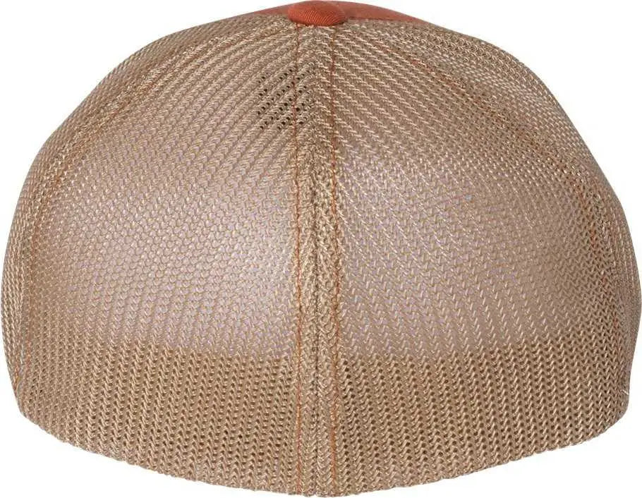 Richardson 110 Fitted Trucker with R-Flex Caps - Dark Orange Khaki