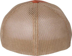 Richardson 110 Fitted Trucker with R Flex Caps Dark Orange Khaki