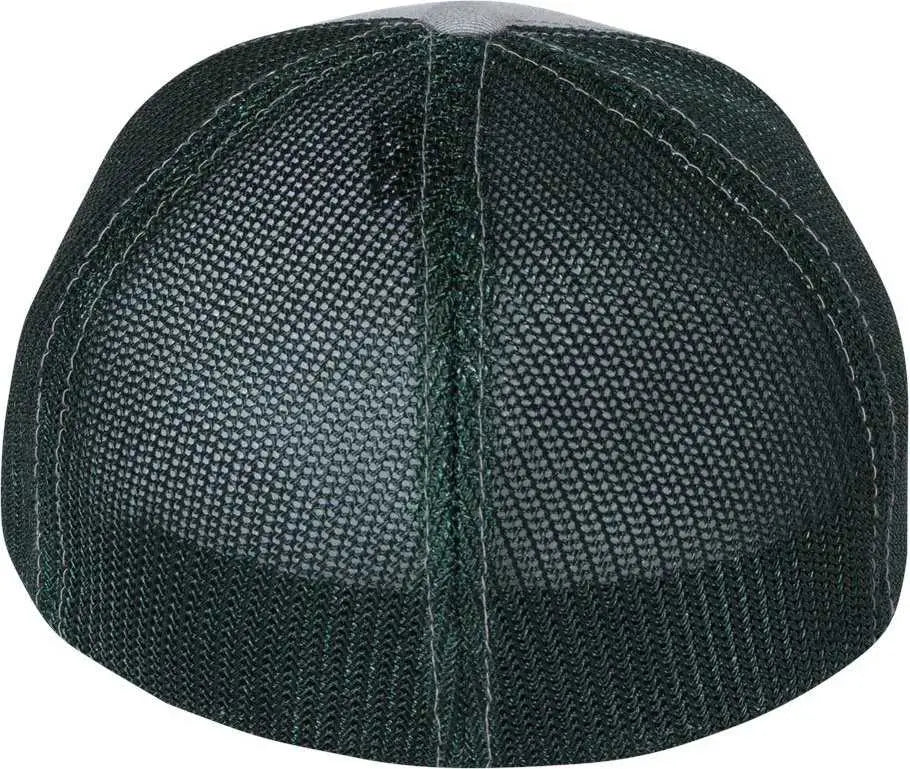 Richardson 110 Fitted Trucker with R-Flex Caps - Heather Gray Dark Green