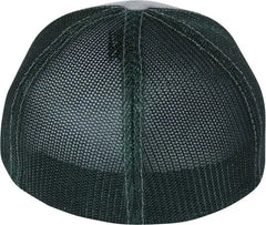 Richardson 110 Fitted Trucker with R Flex Caps Heather Gray Dark Green
