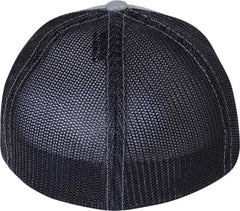 Richardson 110 Fitted Trucker with R Flex Caps Heather Gray Navy