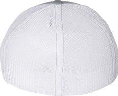 Richardson 110 Fitted Trucker with R-Flex Caps - Heather Gray White