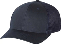 Richardson 110 Fitted Trucker with R-Flex Caps - Navy - Navy / SM-MD