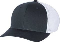 Richardson 110 Fitted Trucker with R Flex Caps Navy White Navy White / SM MD