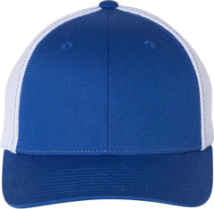 Richardson 110 Fitted Trucker with R-Flex Caps - Royal White