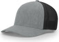 Richardson 110 R-Flex Trucker Cap - Heather Gray Black - Graay Black / LG-XL