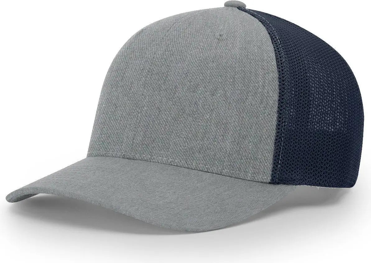 Richardson 110 R-Flex Trucker Cap - Heather Gray Navy - Gray Navy / LG-XL