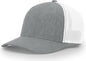 Richardson 110 R-Flex Trucker Cap - Heather Gray White - Gray White / LG-XL