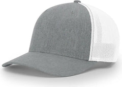 Richardson 110 R-Flex Trucker Cap - Heather Gray White - Gray White / LG-XL