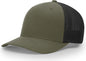 Richardson 110 R-Flex Trucker Cap - Loden Black - Loden Black / LG-XL