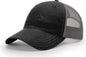 Richardson 111 Garment Washed Trucker Cap - Black Charcoal - Black Dark Gray / OSFM
