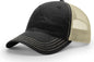 Richardson 111 Garment Washed Trucker Cap - Black Khaki - Black Khaki / OSFM