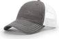 Richardson 111 Garment Washed Trucker Cap - Charcoal White - Dark Gray White / OSFM
