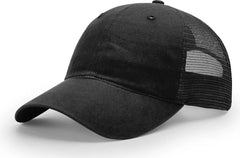 Richardson 111 Garment Washed Trucker Cap - Charcoal White - Dark Gray White / OSFM