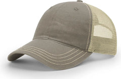 Richardson 111 Garment Washed Trucker Cap - Driftwood Khaki - Driftwood Khaki / OSFM