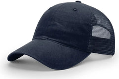 Richardson 111 Garment Washed Trucker Cap - Navy - Navy / OSFM