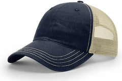 Richardson 111 Garment Washed Trucker Cap - Navy Khaki - Navy Khaki / OSFM