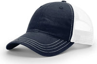 Richardson 111 Garment Washed Trucker Cap - Navy White - Navy White / OSFM