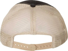 Richardson 111 Garment-Washed Trucker Caps - Black Khaki - Black Khaki / OSFM