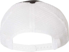 Richardson 111 Garment-Washed Trucker Caps - Black White - Black White / OSFM