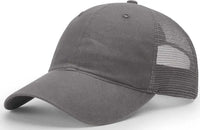 Richardson 111 Garment-Washed Trucker Caps - Charcoal - Dark Gray / OSFM