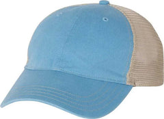 Richardson 111 Garment-Washed Trucker Caps - Columbia Blue Khaki - Columbia Blue Khaki / OSFM