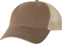 Richardson 111 Garment-Washed Trucker Caps - Driftwood Khaki - Gray Khaki / OSFM