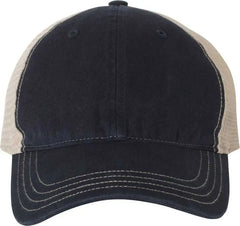 Richardson 111 Garment-Washed Trucker Caps - Navy Khaki - Navy Khaki / OSFM