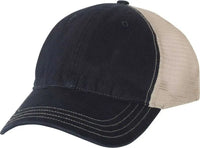 Richardson 111 Garment-Washed Trucker Caps - Navy Khaki - Navy Khaki / OSFM